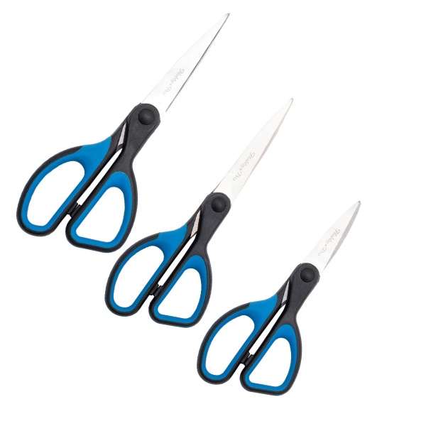 Набор канцелярских ножниц, мягкие ручки SOFT, 14см/16см/18см, Hobby&Pro