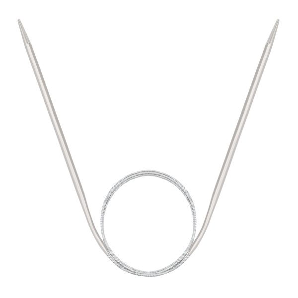 943340 Спицы круговые металл 60см, 4,0мм Hobby&Pro