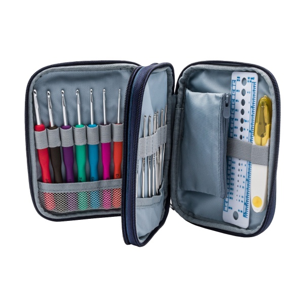 CK070 Набор крючков с вязальными принадлежностями, 72 предмета, 14*18см Hobby&Pro