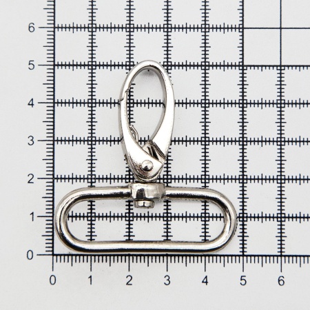 Карабин поворотный с рамкой 40мм (48*52мм) металл, 2шт/упак, Hobby&Pro