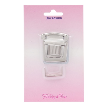 818-024 Замок портфельный 35*30мм, никель Hobby&Pro