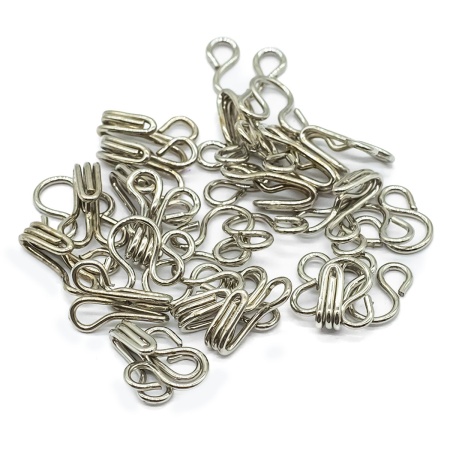 540001 Крючки и петли малые, никель, упак./14 компл., Hobby&Pro