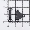540310 Крючки пришивные, черные, упак./3 компл., Hobby&Pro