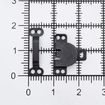 540310 Крючки пришивные, черные, упак./3 компл., Hobby&Pro