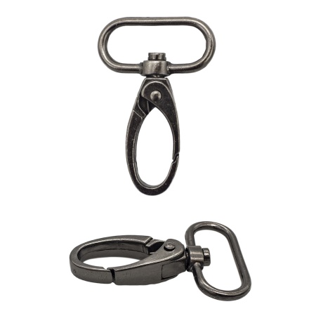 Карабин поворотный с рамкой 25мм (32*48мм) металл, 2шт/упак, Hobby&Pro