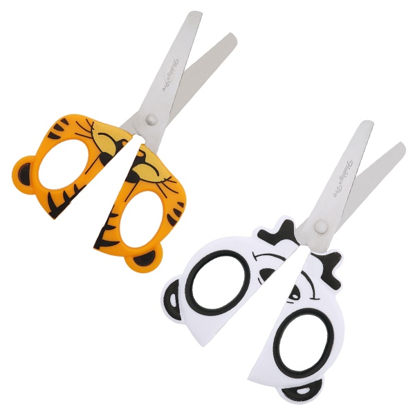 Набор детских ножниц, Панда 13см/Тигр 13,5см, Hobby&Pro