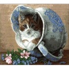 677 Набор для вышивания 'Кот в кувшине' 27*22см, Hobby&Pro
