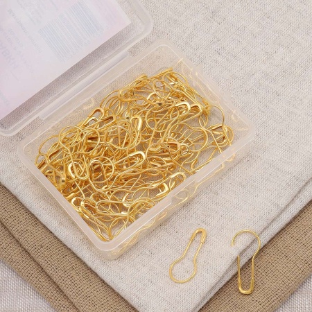 AC006 Булавки для этикеток в футляре, 100шт,золото Hobby&Pro