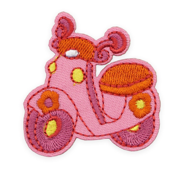 Термоаппликация 'Розовый скутер', 5,4*5,4см, Hobby&Pro