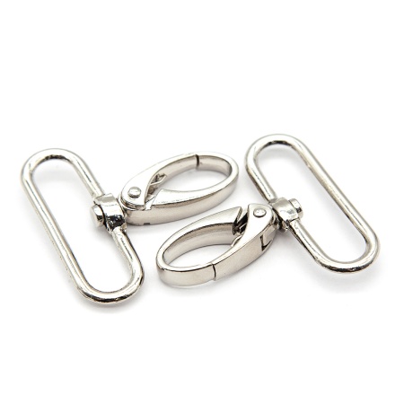 Карабин поворотный с рамкой 40мм (48*52мм) металл, 2шт/упак, Hobby&Pro