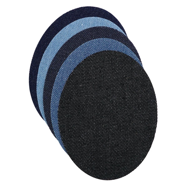 Набор джинсовых термозаплаток 'Овал', 5 шт (9,5*12см) Hobby&Pro