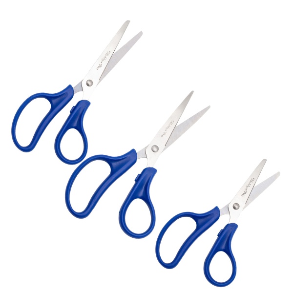 Набор канцелярских ножниц, 13,5см/15см/16,5см, Hobby&Pro