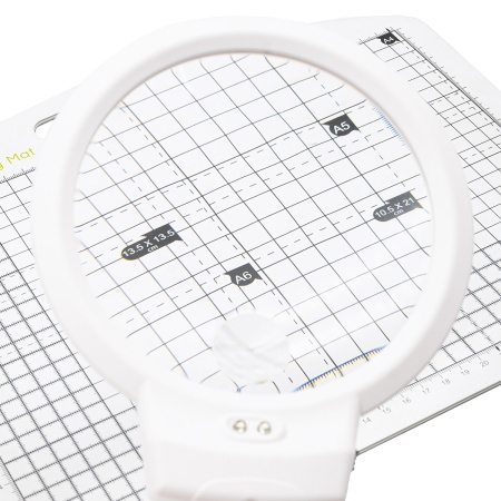 731020 Лупа с подсветкой на подставке с измерительной шкалой Hobby&Pro