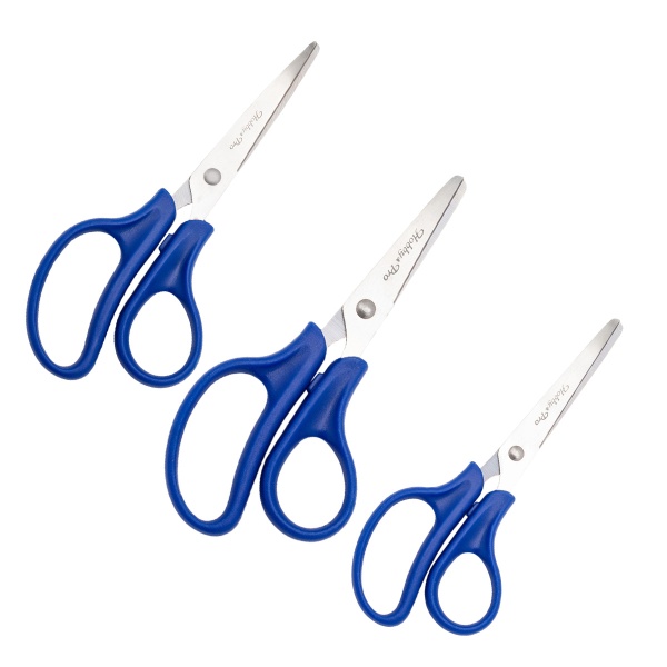 Набор канцелярских ножниц, 13,5см/15см/16,5см, Hobby&Pro