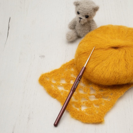 955125 Крючок для вязания d 1,25мм с пластиковой ручкой, 14,5см, Hobby&Pro