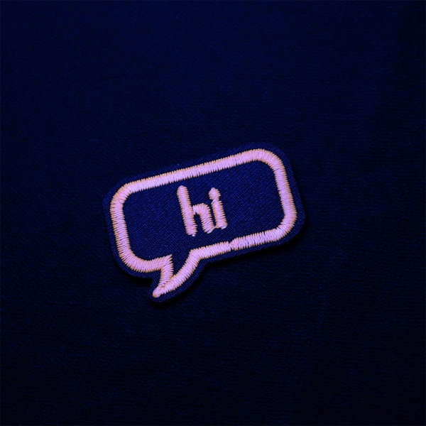 Термоаппликация светящаяся в темноте 'HI', Hobby&Pro