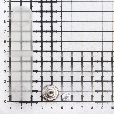 550171 Пуговицы джинс. 17мм 'Лавровый венок' цв.металл, никель 8шт и инструм. для устан. Hobby&Pro