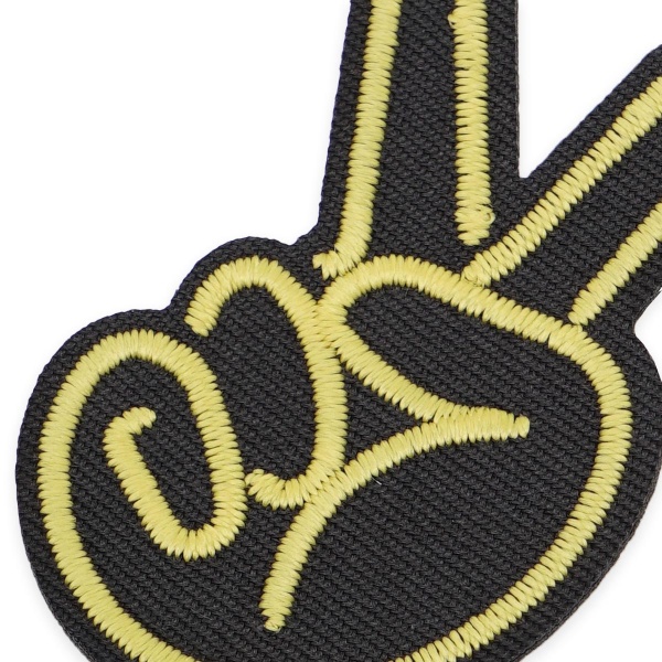 Термоаппликация светящаяся в темноте 'Жест Victory', Hobby&Pro