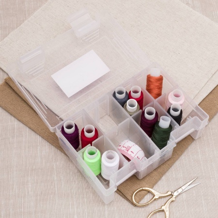 29581 Пластиковый контейнер для швейных принадлежностей, 16,1*10,7*5,7см Hobby&Pro