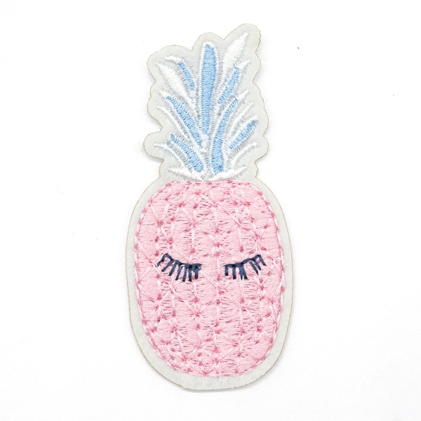 Термоаппликация 'Ананасик', розовый 6,7*3,2см, Hobby&Pro