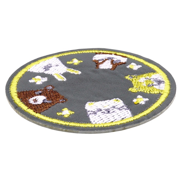 Термоаппликация светоотражающая 'Веселые зверята', d 5,2см Hobby&Pro