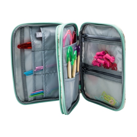 L200-128 Набор бамбуковых спиц с вязальными принадлежностями, 62 предмета, 17*22см Hobby&Pro