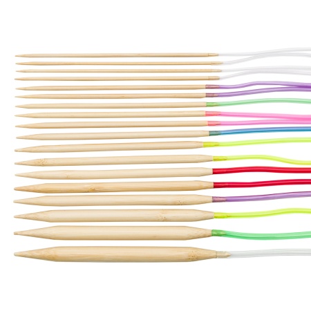 L200-128 Набор бамбуковых спиц с вязальными принадлежностями, 62 предмета, 17*22см Hobby&Pro