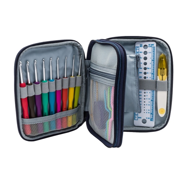 CK070 Набор крючков с вязальными принадлежностями, 72 предмета, 14*18см Hobby&Pro