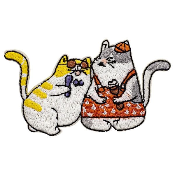 Термоаппликация 'Мультяшные котики', 8.4*4.7см