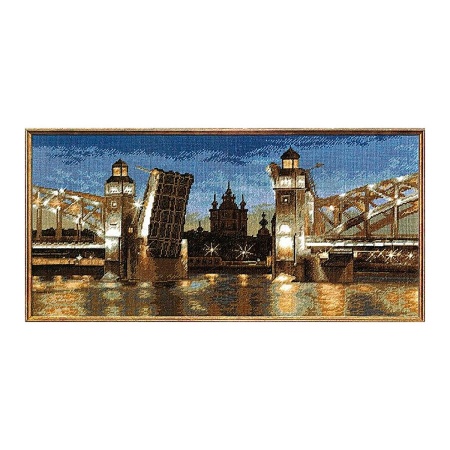 686 Набор для вышивания 'Большеохтинский мост' 48*23см, Hobby&Pro
