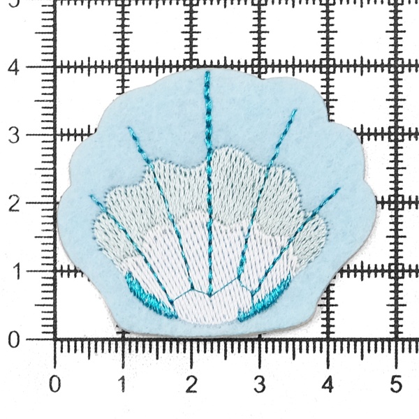 Термоаппликация 'Ракушка', 3.8*4.5см, Hobby&Pro