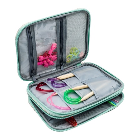 L200-128 Набор бамбуковых спиц с вязальными принадлежностями, 62 предмета, 17*22см Hobby&Pro