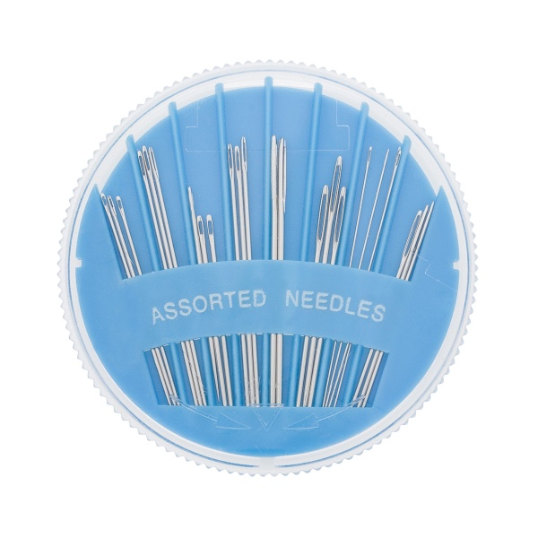 140105 Набор ручных игл для шитья, вышивки, штопки и бисера в распределит. пенале, 24шт, Hobby&Pro
