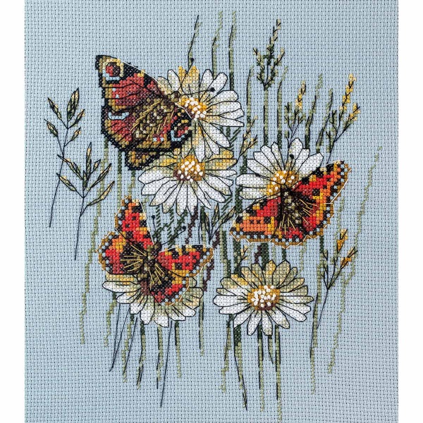 А-1002 Набор для вышивания Hobby&Pro 'Бархатные лепестки' 18*21 см