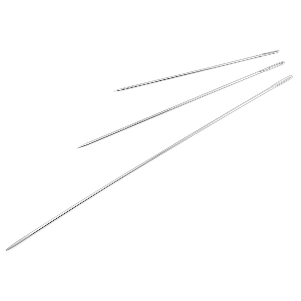 Набор ручных игл для шитья кукол 70мм/90мм/130мм, 3шт, Hobby&Pro