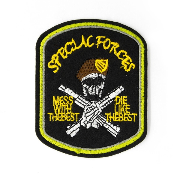 Термоаппликация 'Череп с пистолетами', 7*8,6см, Hobby&Pro