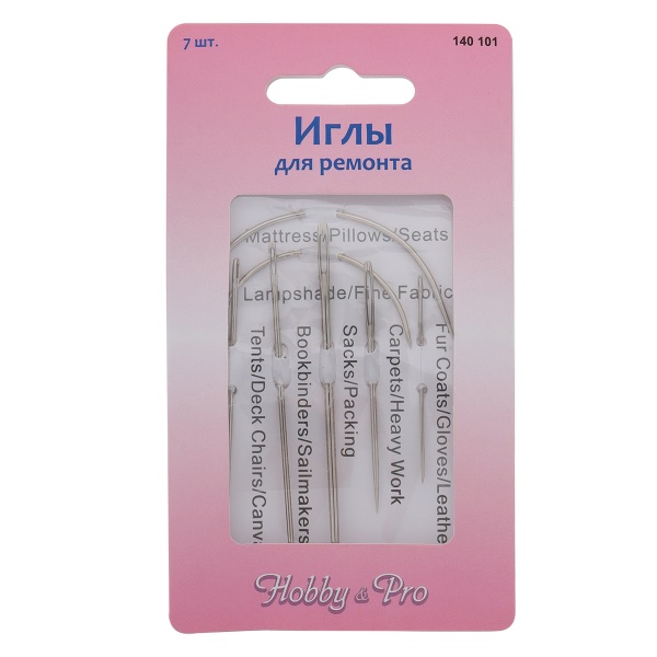 140101 Набор ручных игл для ремонта, 7шт, Hobby&Pro