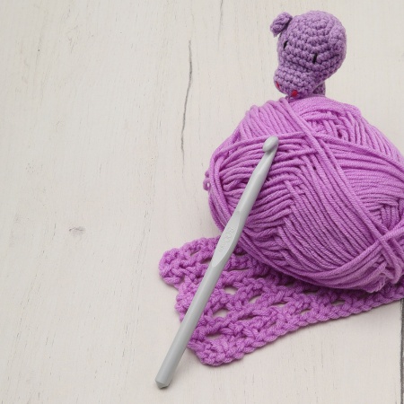 954800 Крючок для вязания d 8мм с покрытием, 15см, Hobby&Pro