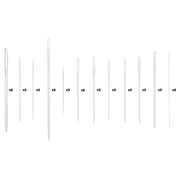 140104 Набор ручных игл 'Хобби' для шитья, штопки, вышивания и бисера, 33шт, Hobby&Pro