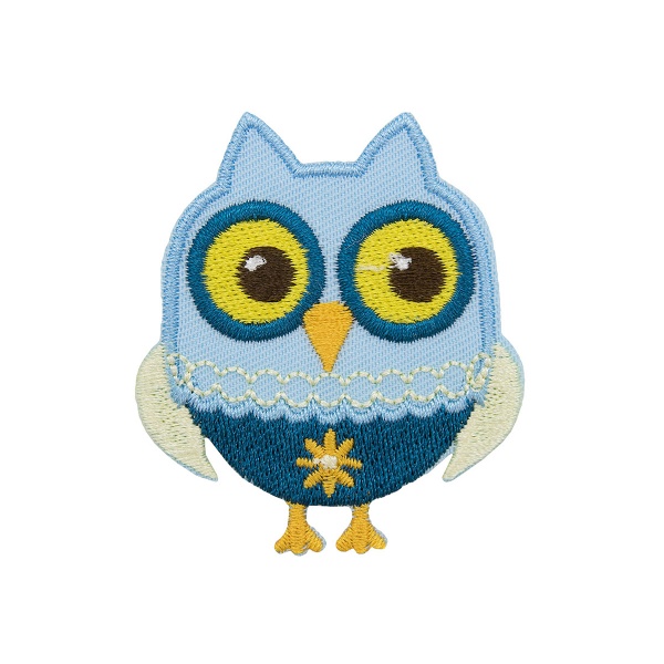 Термоаппликация 'Совенок голубой' Hobby&Pro