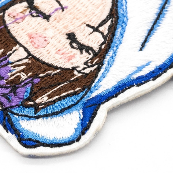 Термоаппликация 'Девочка в капюшоне с ушами', синяя 6,3*7,3см, Hobby&Pro