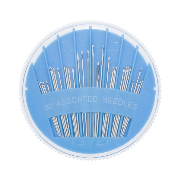 140106 Набор ручных игл для шитья, вышивки и штопки в распределительном пенале, 30шт, Hobby&Pro